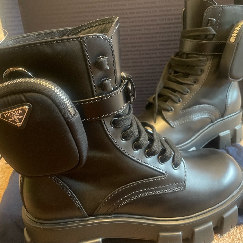 Monolith leather and Re-Nylon boots with pouch - Picture 4 of 5